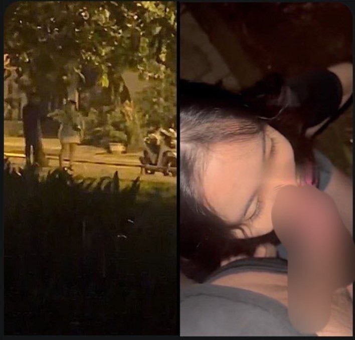 Poster of Ân ái bí mật chịch nhau miệng ở công viên