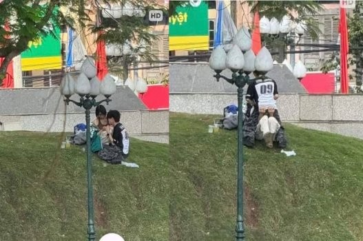 Poster of Cặp đôi Bắc Ninh ân ái lộ liễu trong công viên ít người